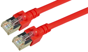 Patch Cable RJ45 SF/UTP Cat5e 1m Red