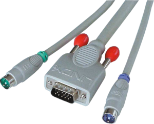 Lindy Cable Set (VGA,Keyb,Mouse) PS/2 3m