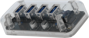 Delock USB Hub 3.0 4-port Transparent