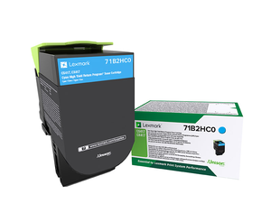 Toner Lexmark 71B2H, cyan