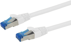 Câble patch RJ45 S/FTP Cat6a 1,5 m blanc