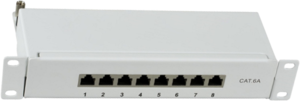 Mini Patch Panel RJ45 8-port LSA+ Cat6a