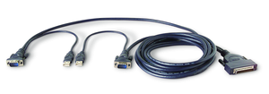 Kit câble Belkin USB 3,6m (2PC) OmniView