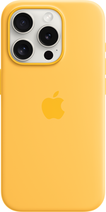Apple Silicone Case iPhone 15 Pro Yellow