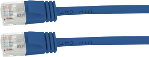 Patch Cable RJ45 U/UTP Cat6a 0.5m Blue