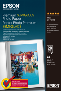 Epson Papel fotogr. Premium Semigloss A4
