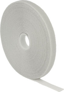 Hook-and-Loop Cable Tie Roll 10m Grey