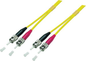FO Duplex Patch Cable ST-ST 1m 9/125µ