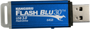 Kanguru FlashBlu30 USB Sticks inkl. Schreibschutzschalter