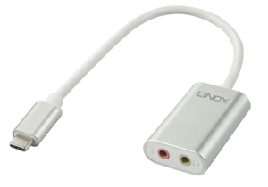 Adapt. USB tipo C m. - 2x jack f. 3,5 mm