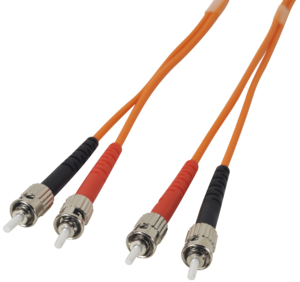 FO Duplex Patch Cable ST-ST 50/125µ 1m