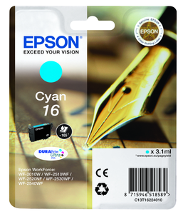 Inkoust Epson 16, azurový