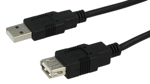 ARTICONA USB 2.0 A - B hosszabbító kábelek, fekete