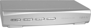 LINDY KVM Switch Pro 4-port DVI-I+USB