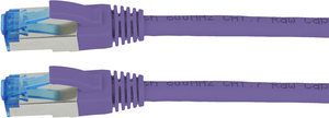 Cble patch RJ45 S/FTP Cat6a 0,25m violet