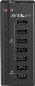 Station charge USB StarTech 7 ports noir