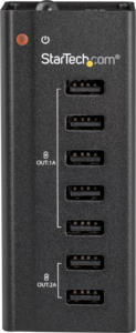StarTech 7-port USB Charging Station Blk