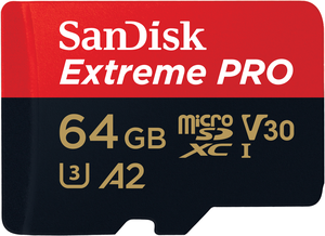Carte microSDXC SanDisk Extreme PRO 64Go