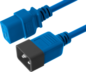 Cable alimentación C20m - C19h, 3m, azul