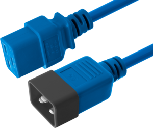 Power Cable C20/m - C19/f 3m Blue