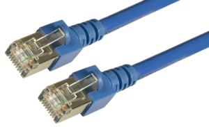 Patchkabel RJ45 SF/UTP Cat5e 2 m blau