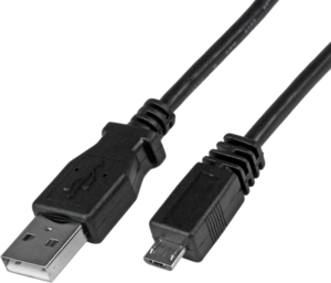 Cable USB 2.0 A/m-Micro B/m 2m Black