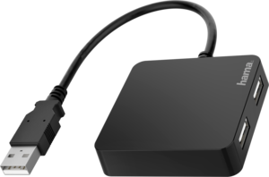 Hama USB Hub 2.0 4-port Black