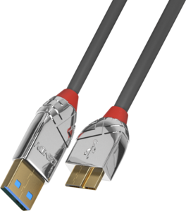 LINDY USB 3.0 Typ A - Micro-B Kabel Cromo Line