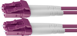 LINDY FO Duplex Patch Cable LC-LC OM4 Erika Violet