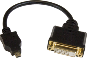 Adaptateur microHDMI D m. - DVI-D f.