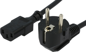 Cable alimentación m - C13 h, 3 m, negro