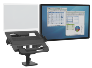 Support ordi. port. Fellowes Tallo, noir