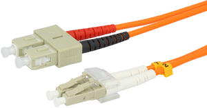 ARTICONA Duplex Fibre Patch Cable LC-SC 50 µ Orange