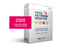 Paessler PRTG Network Monitor Upgrade incl. Maintenance 36 months 100 Sensors to 2500 Sensors