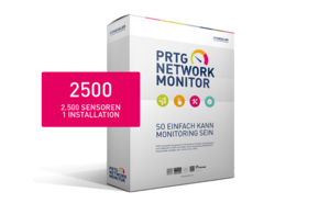 Paessler PRTG Network Monitor 2500 Version License incl. Maintenance 36 months 2500 Sensors