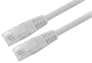 Câble patch RJ45 U/UTP Cat5e, 2 m, blanc