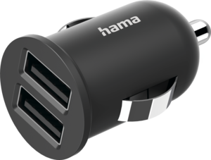 Hama Dual USB-A Kfz-Ladeadapter schwarz