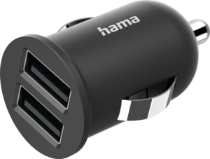 Hama Dual USB-A Kfz-Ladeadapter schwarz