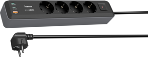 Power Strip 4-way + 3x USB 1.4m