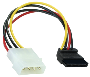 Power Adapter SATA/f 90° - 4-pin/m 0.15m