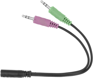 Audio Adapter 3.5mm Jack/f-2xJack/m TRRS