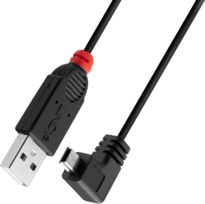 LINDY USB 2.0 Typ A - Mini-B Kabel abgewinkelt