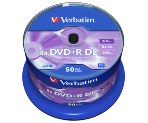 Verbatim DVD+R DL 8,5 GB 8x szpula(50)