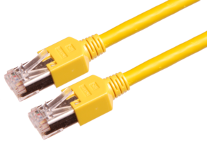 Câble patch RJ45 S/FTP Cat5e, 1 m, jaune