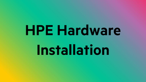 HPE Startup ML110/ML310e SVC