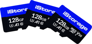 iStorage microSDXC Card 128GB 3-pack