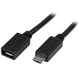 Cable USB 2.0 Micro B/m-Micro B/f 0.5m
