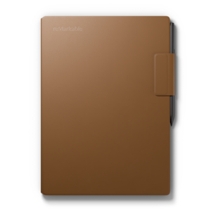 Étui rabat reMarkable Pro, cuir marron