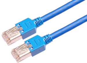 Câble patch RJ45 S/FTP Cat5e, 3m, bleu