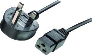 Power Cable Local/m - C19/f 2m Black